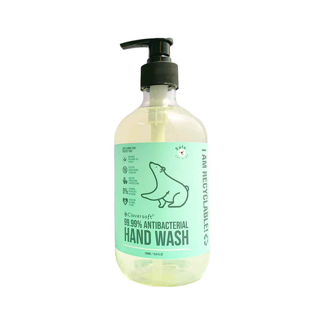 Cloversoft 99.99% Antibacterial Hand Wash 500ml (Value Bundle of 5 Bottles)
