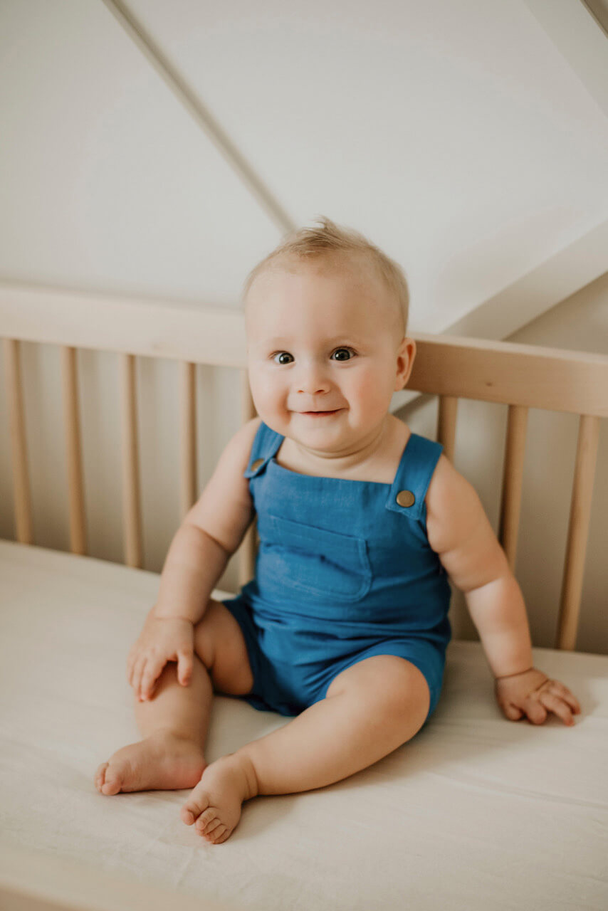 Organic Muslin Overall in Pacific
