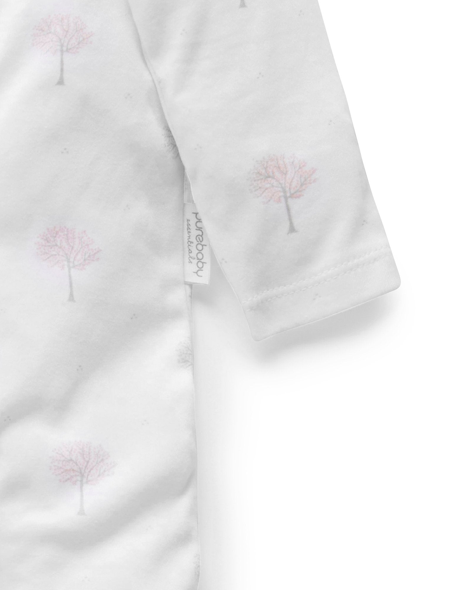 Zip Growsuit (Pale Pink Tree)