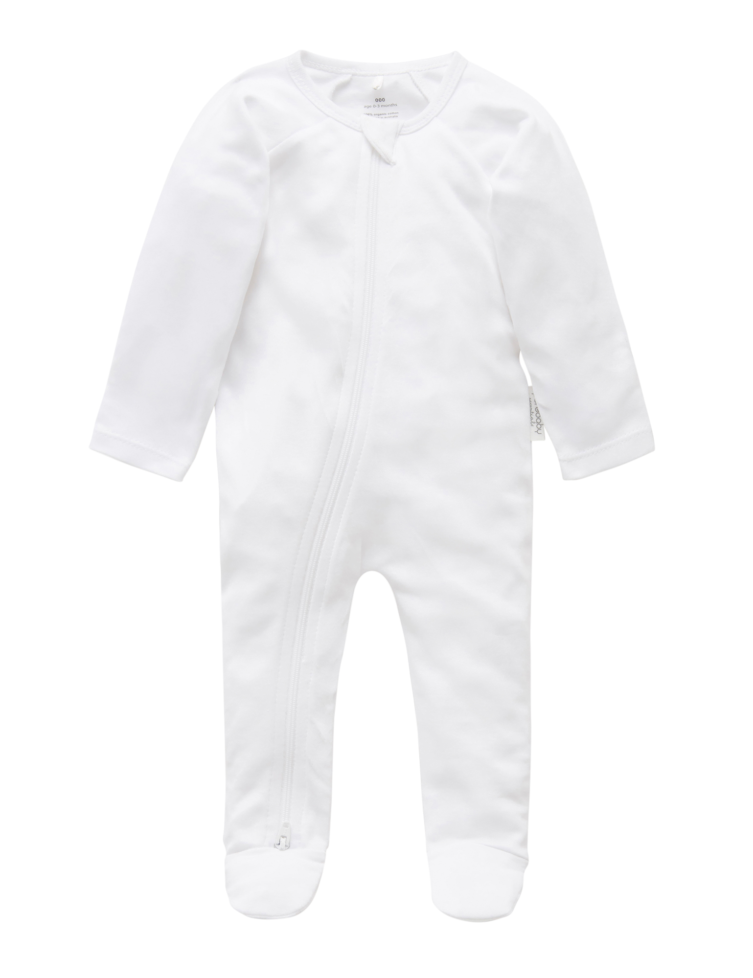 Zip Growsuit (White)