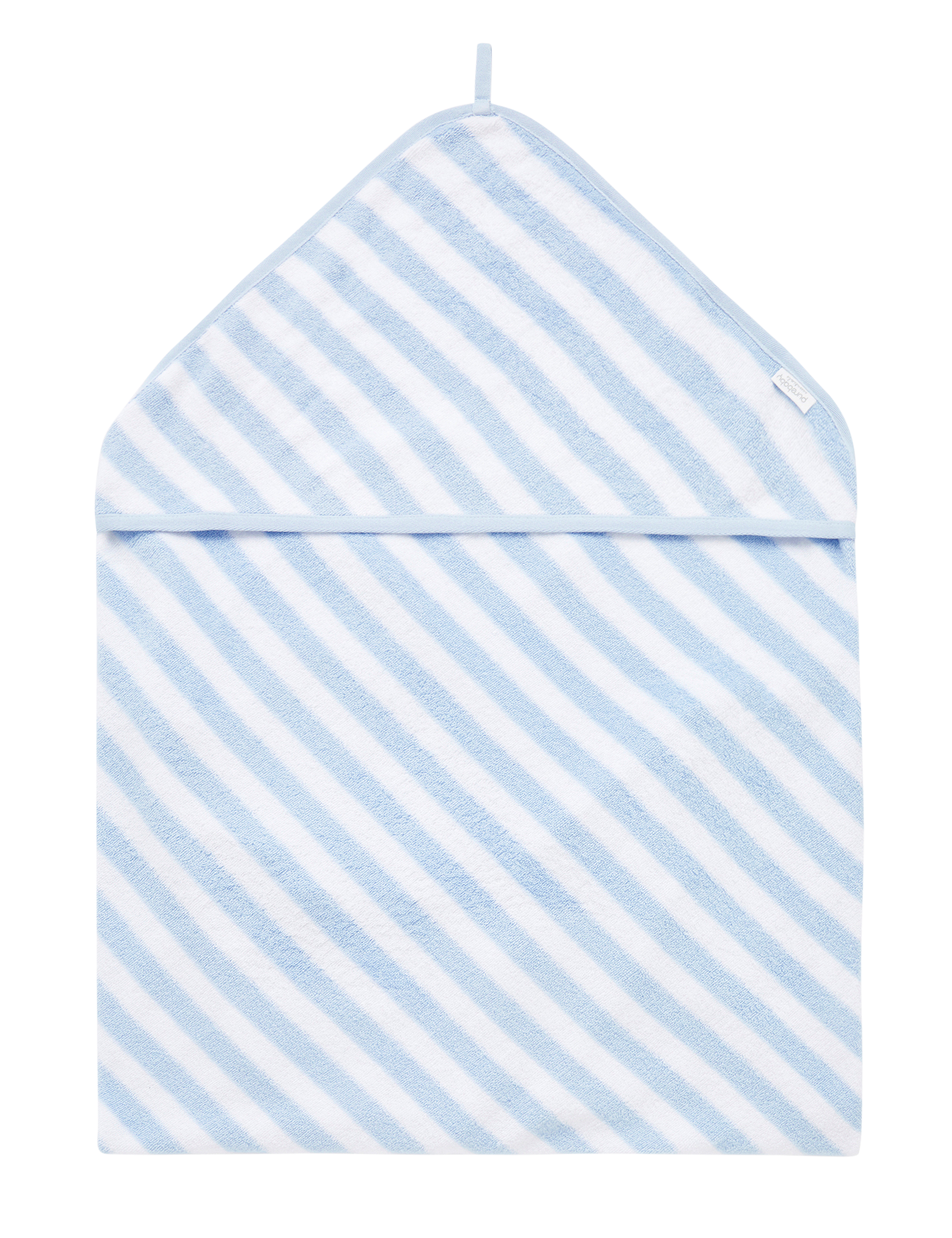 Hooded Towel (Blue Stripe)