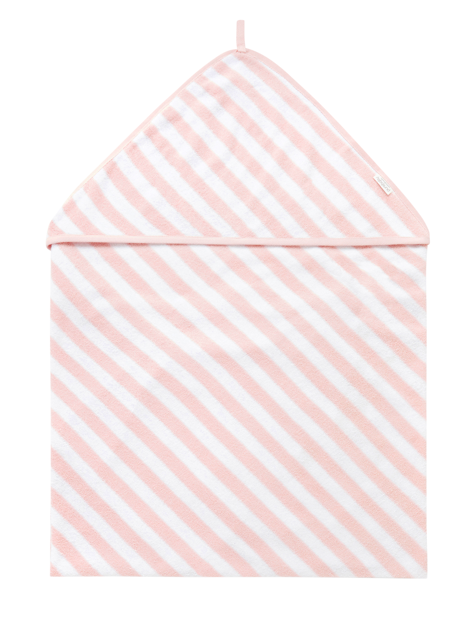 Hooded Towel (Pink Stripe)