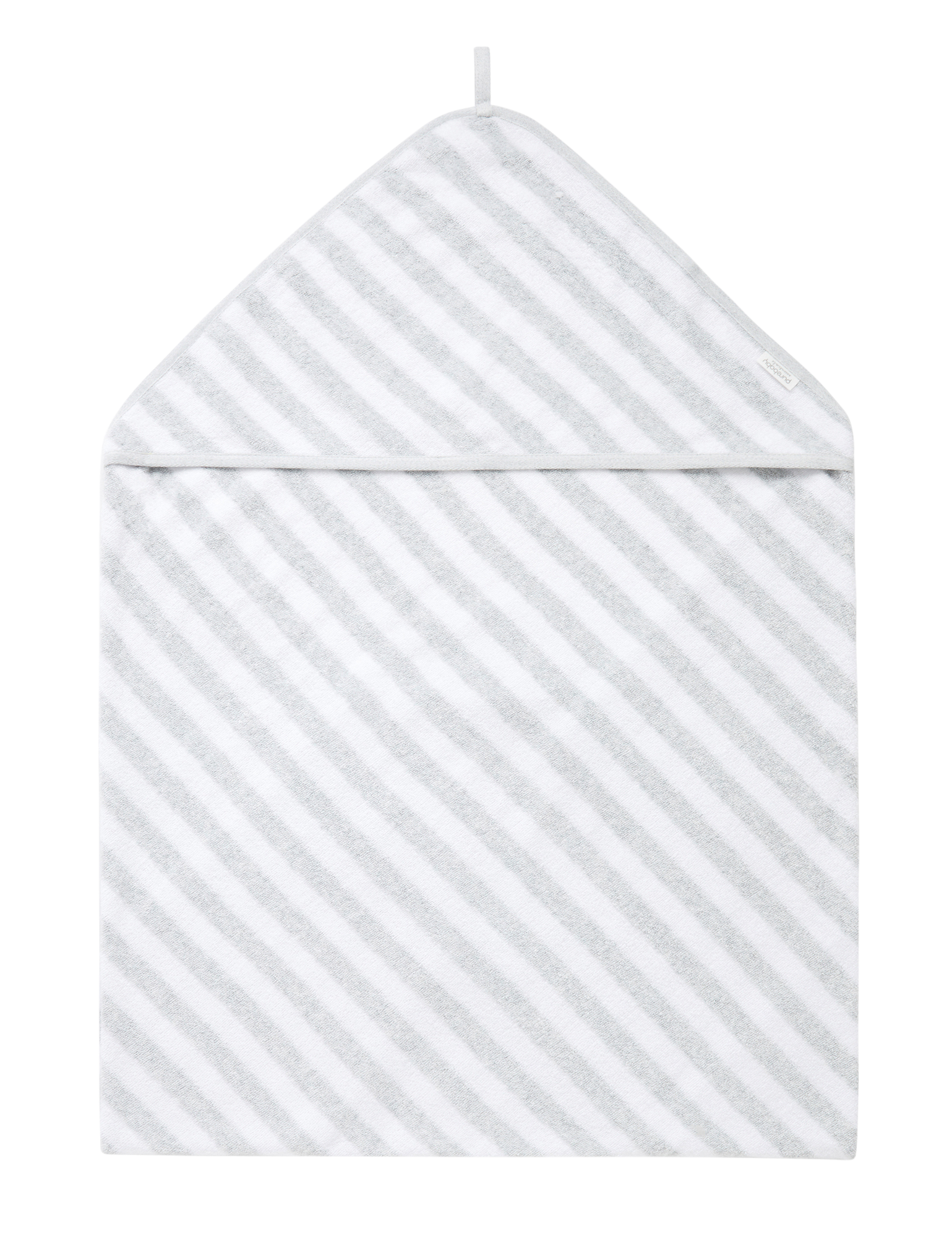 Hooded Towel (Grey Stripe)