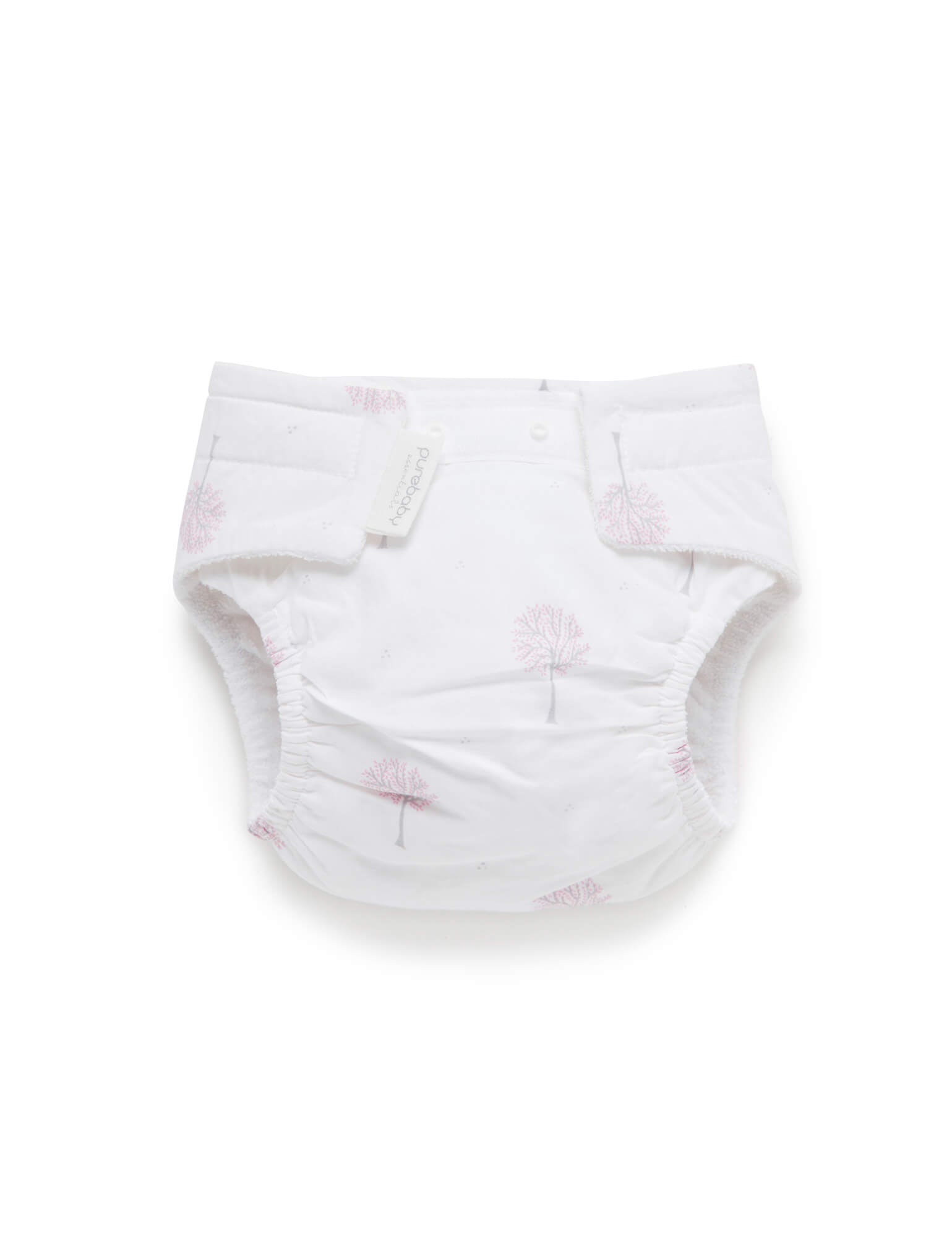 Reusable Nappy Pant in Pale Pink Tree