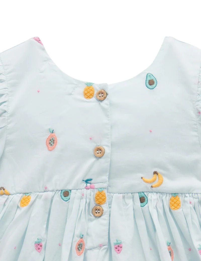 Fruity Embroidered Dress