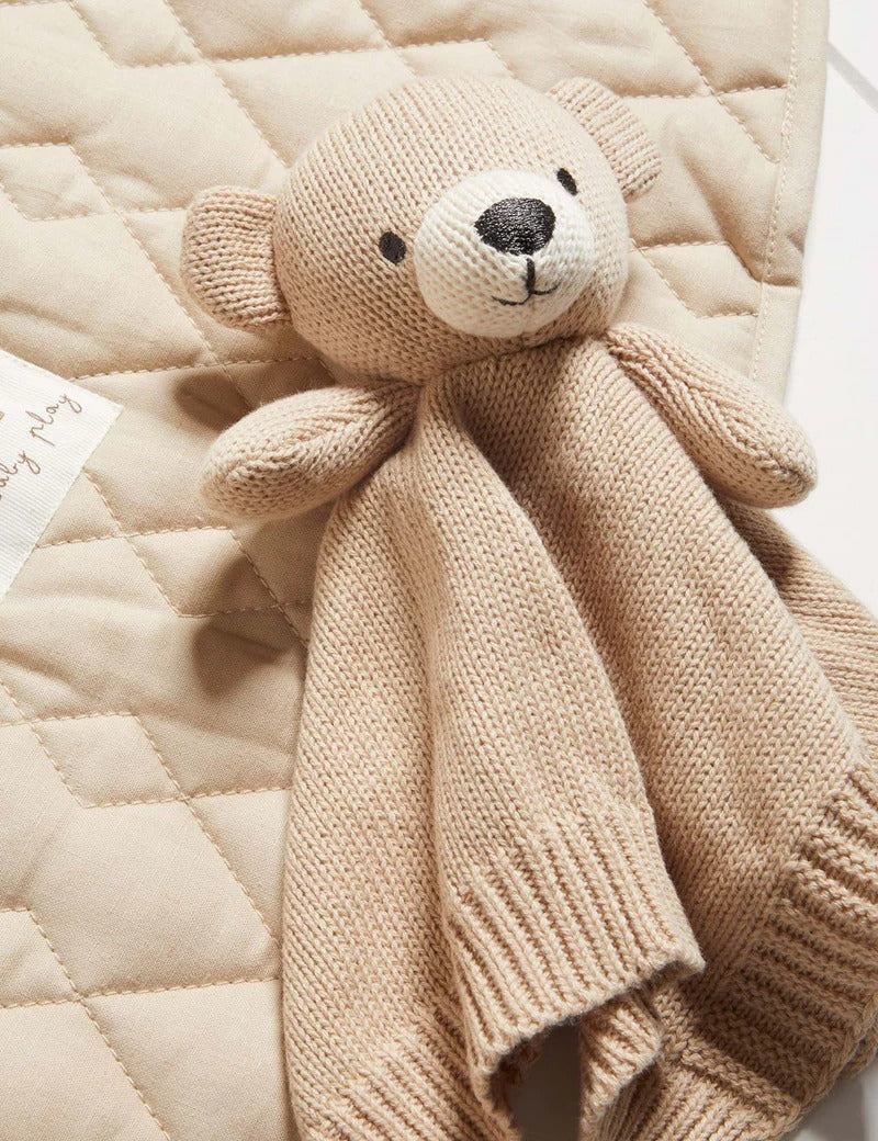 Knitted Bear Comforter
