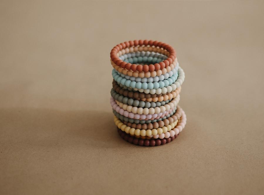 Pearl Teething Bracelet (Clary Sage/Tuscany/Desert Sand)