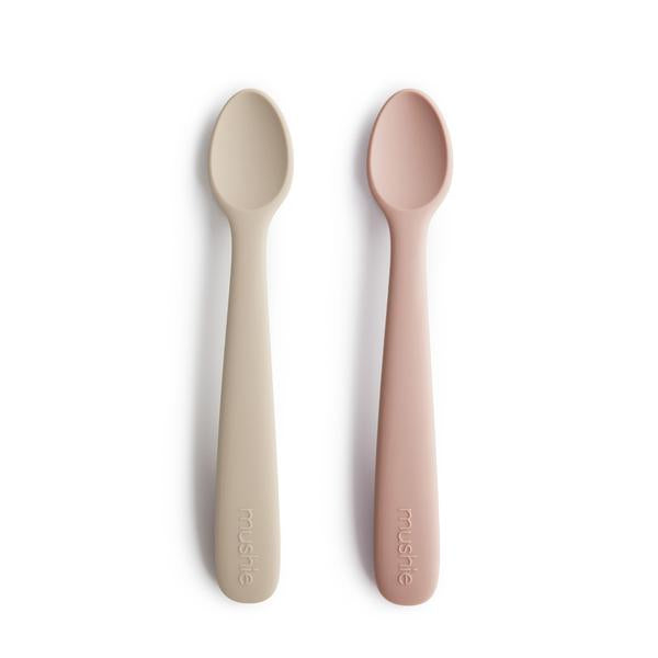 Silicone Feeding Spoons (Blush/Shifting Sand) 2-Pack