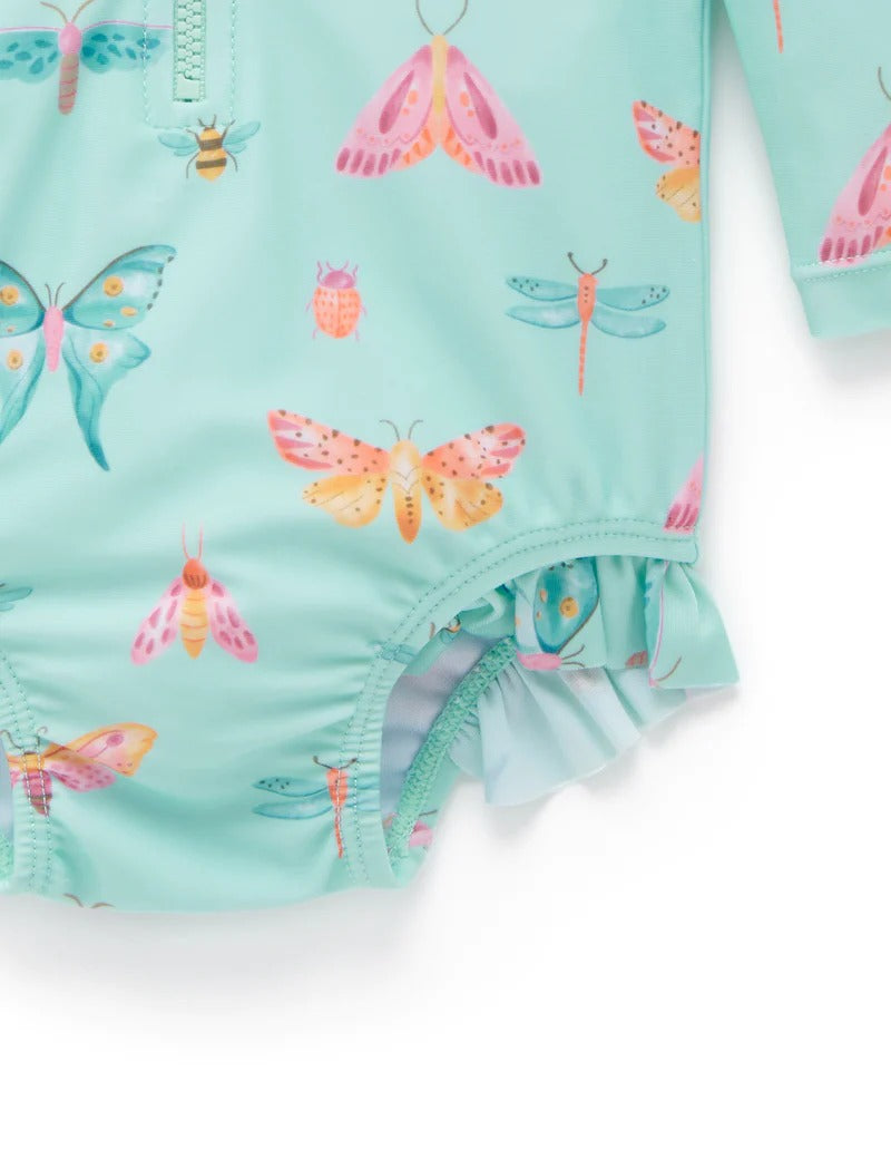Long Sleeve Swimsuit Butterfly