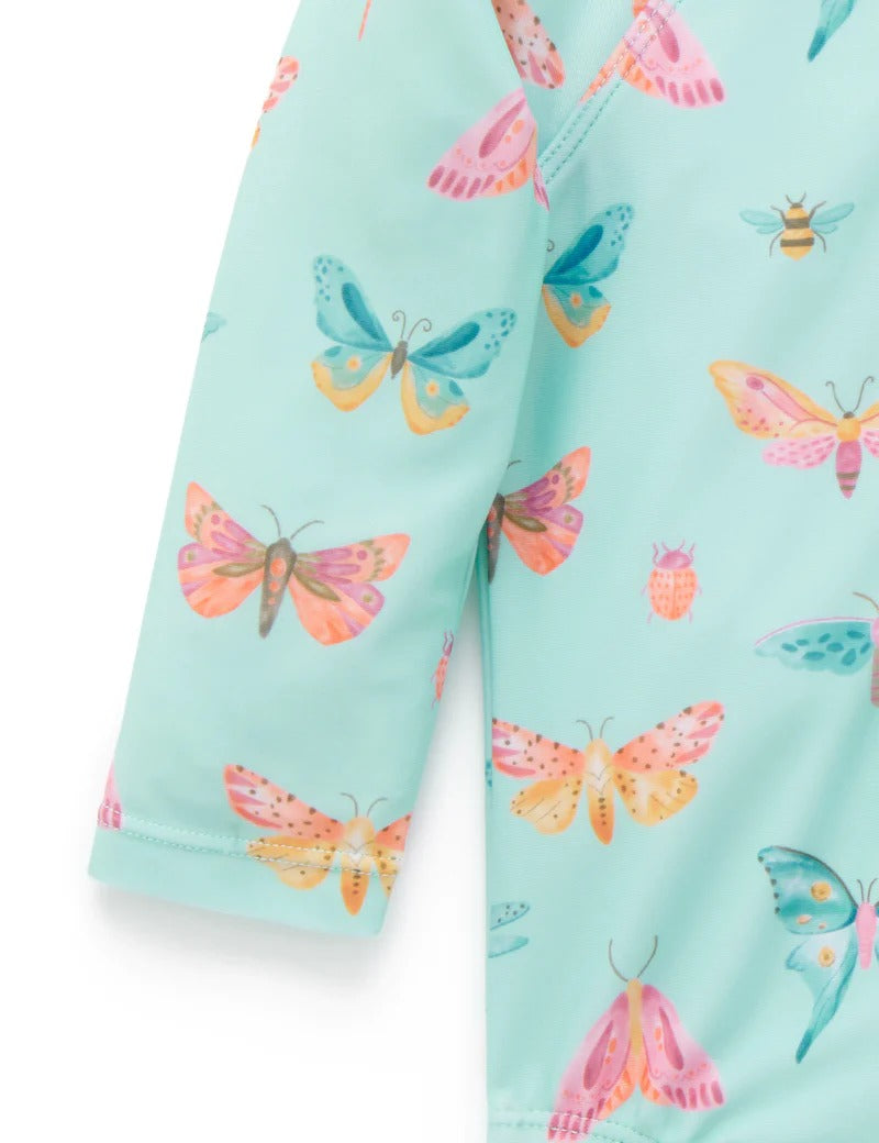 Long Sleeve Swimsuit Butterfly